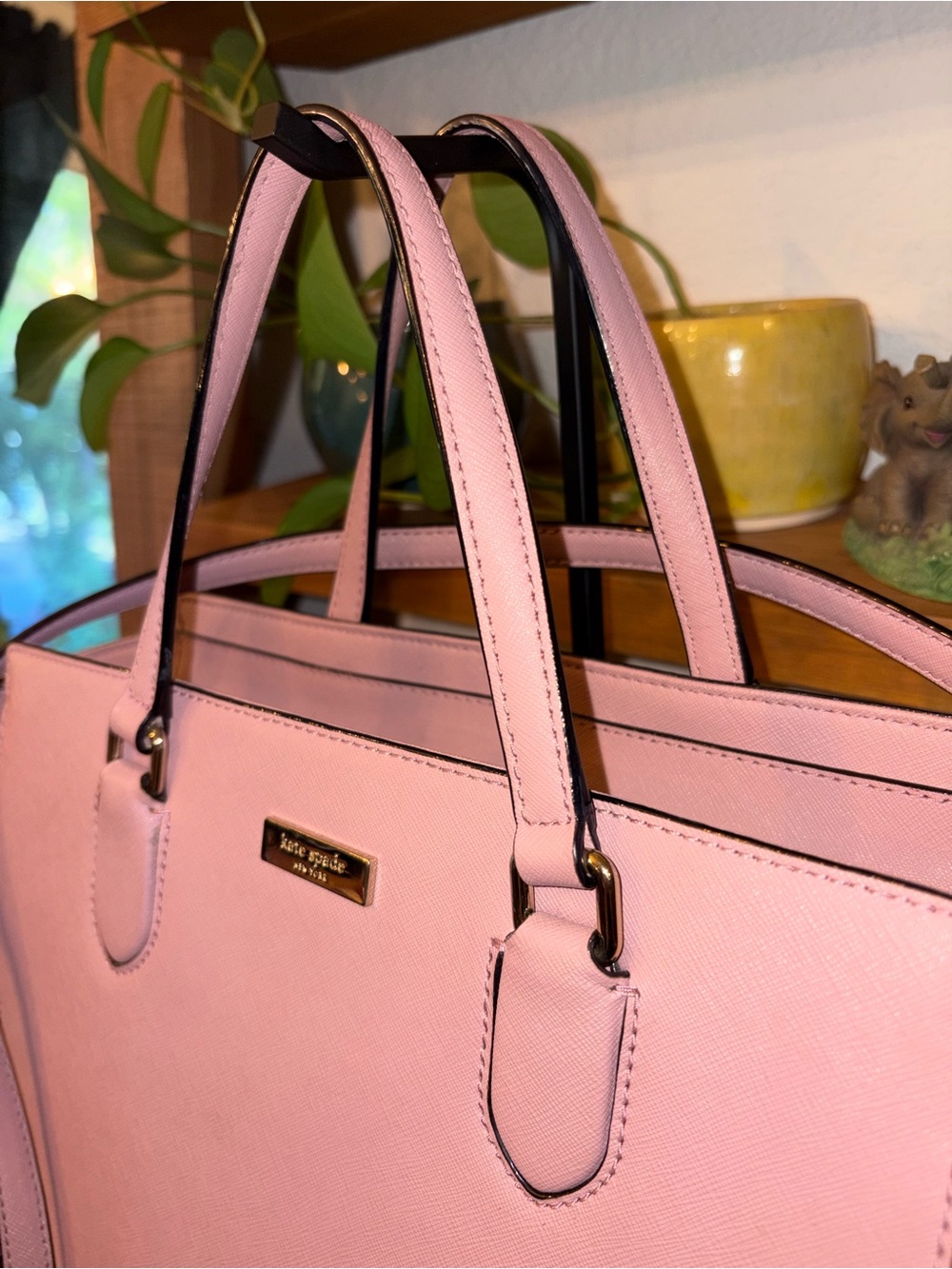 ✨ Kate Spade New York Saffiano Leather Satchel | Blush Pink | NWOT - Picture 3 of 11
